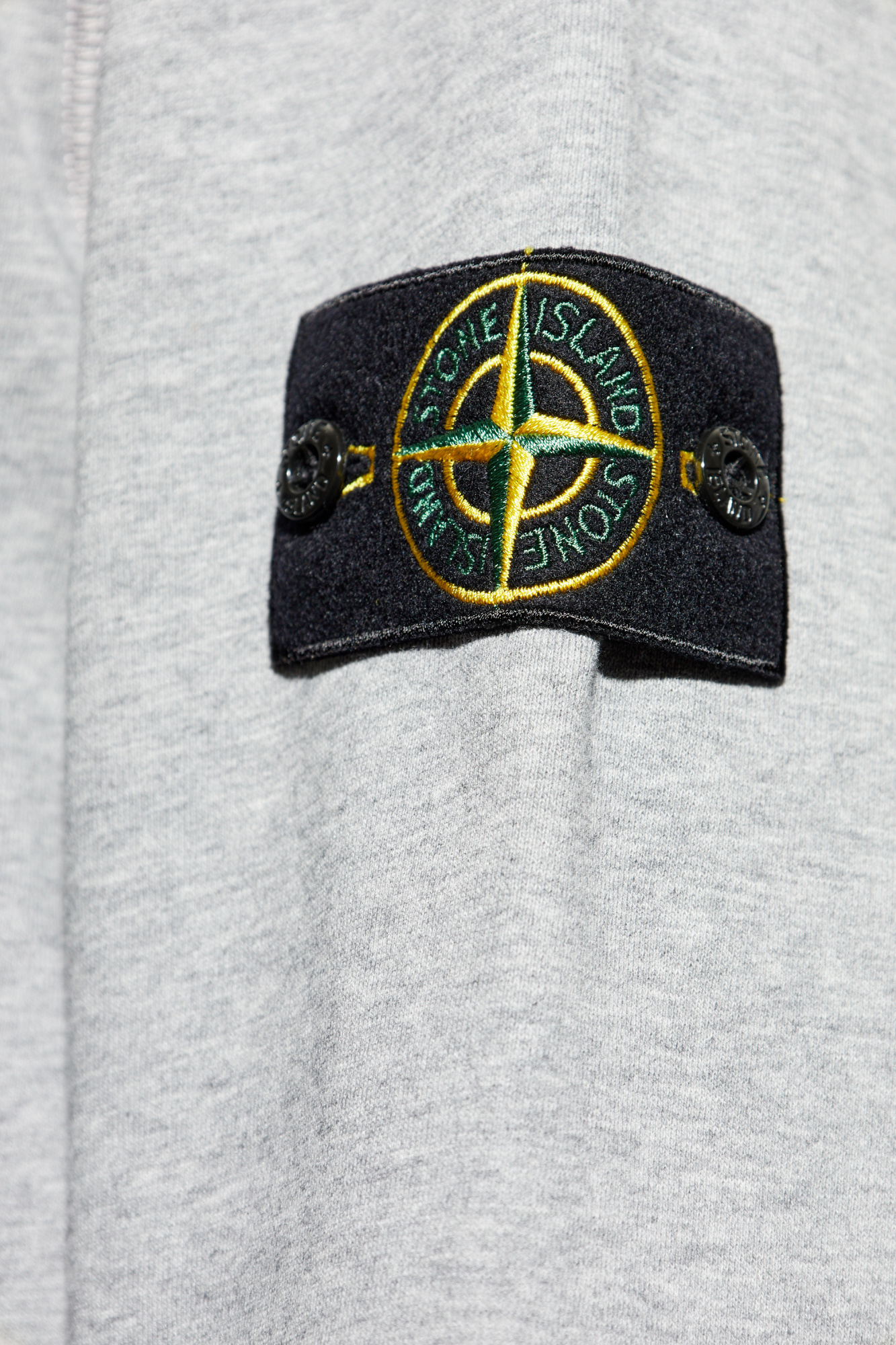 Szary Bluza z odpinaną naszywką Stone Island - Vitkac Polska